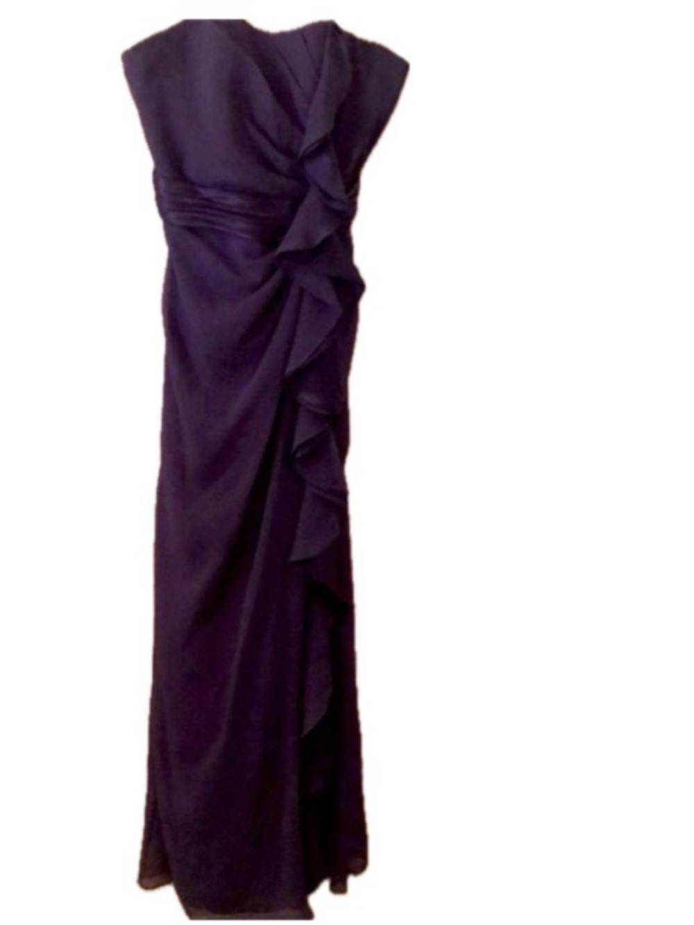 David's Bridal strapless floorlength chiffon dress